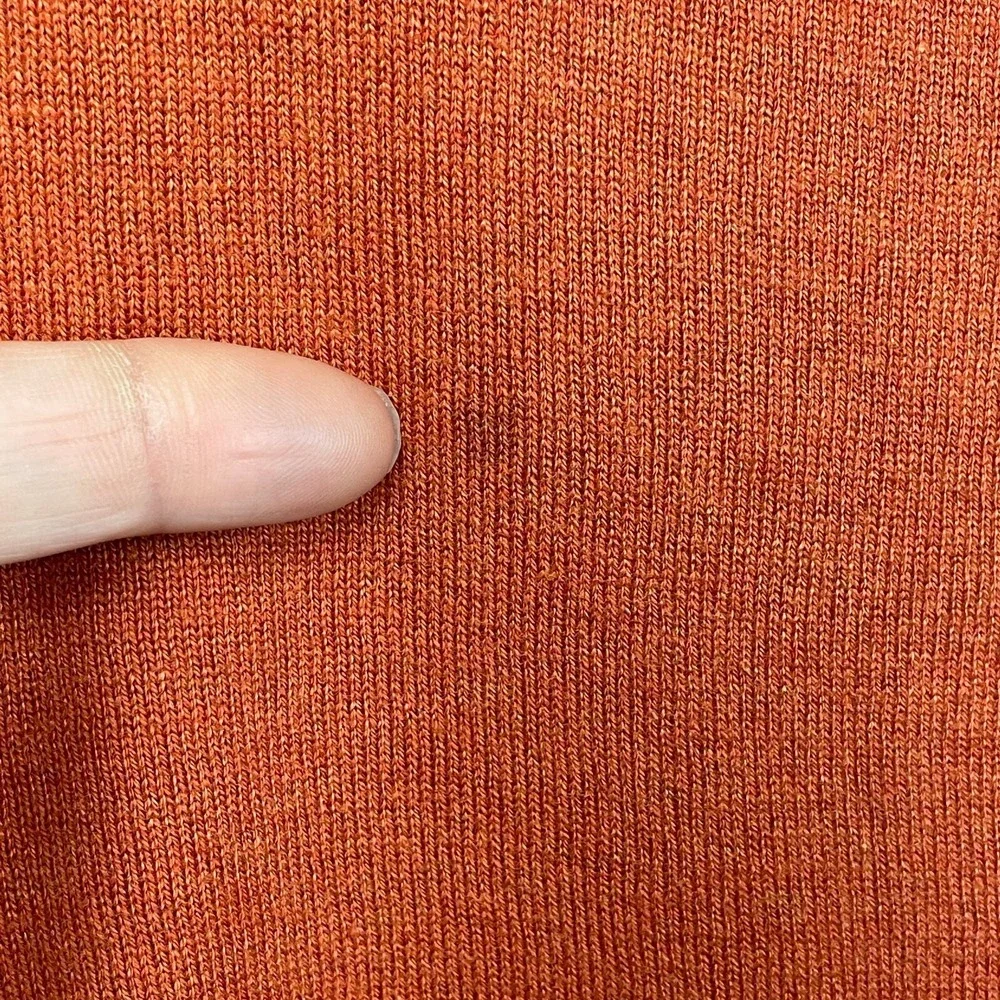 Banana Republic Sweater Mens L Orange Silk Cotton‎ Cashmere Luxury Blend V-Neck